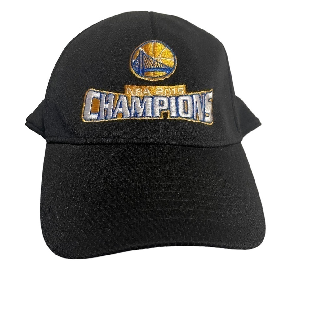 Golden State Warriors black NBA Champions Adjustable Hat